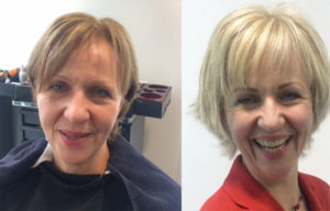 transformation coupe cheveux Lausanne espace coiffure